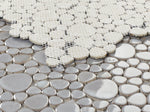 Venus Noon Grey Pebble Porcelain Mosaic Tile-Porcelain Mosaic-American Tile Depot