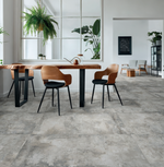 24 X 48 Grunge Smoke Matte Concrete Look Porcelain Tile-Porcelain Tile Large Formate-American Tile Depot