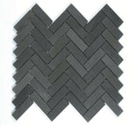 Herringbone Basalt Marble Mosaic Tile-Marble Mosaic-American Tile Depot