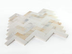 Herringbone Sunrise Honed Marble Mosaic Tile-Marble Mosaic-American Tile Depot