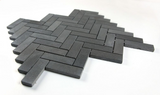 Herringbone Basalt Marble Mosaic Tile-Marble Mosaic-American Tile Depot