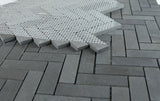 Herringbone Basalt Marble Mosaic Tile