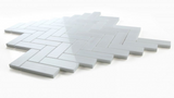 Herringbone Dolomite Polished Marble Mosaic Tile