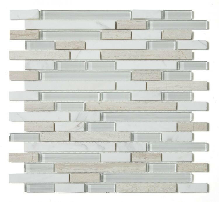 Horizon Sunrise Loft Linear Mosaic Wall Tile-Mixed Mosaic-American Tile Depot