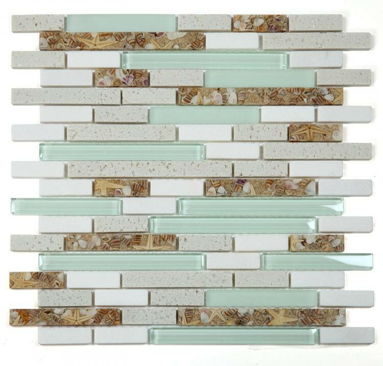 Horizon Sunrise Pelasgus Light Linear Mosaic Wall Tile-Mixed Mosaic-American Tile Depot