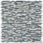 Horizon Sunset Blue Linear Mosaic Wall Tile-Mixed Mosaic-American Tile Depot