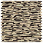 Horizon Sunset City Linear Mosaic Wall Tile-Mixed Mosaic-American Tile Depot