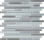 Horizon Sunset Grey Goose Linear Glass Mosaic Wall Tile-Glass Mosaic-American Tile Depot