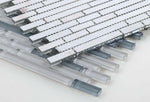 Horizon Sunset Grey Linear Glass Mosaic Wall Tile-Glass Mosaic-American Tile Depot