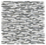 Horizon Sunset Rain Grey Linear Mosaic Wall Tile-Mixed Mosaic-American Tile Depot