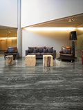 24 X 48 I-Travertini Black Glossy Travertine Look Porcelain Tile