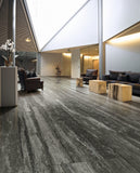 16 X 32 I-Travertini Black Matte Travertine Look Porcelain Tile