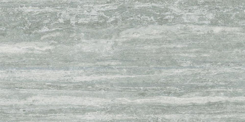 24 X 48 I-Travertini Grey Glossy Travertine Look Porcelain Tile