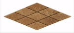 3 X 6 Noce Travertine Diamond / Rhomboid Honed & Beveled Mosaic Tile-Travertine Mosaic-American Tile Depot