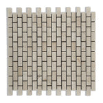 Crema Marfil Marble Polished Baby Brick Mosaic Tile-Marble Mosaic-American Tile Depot