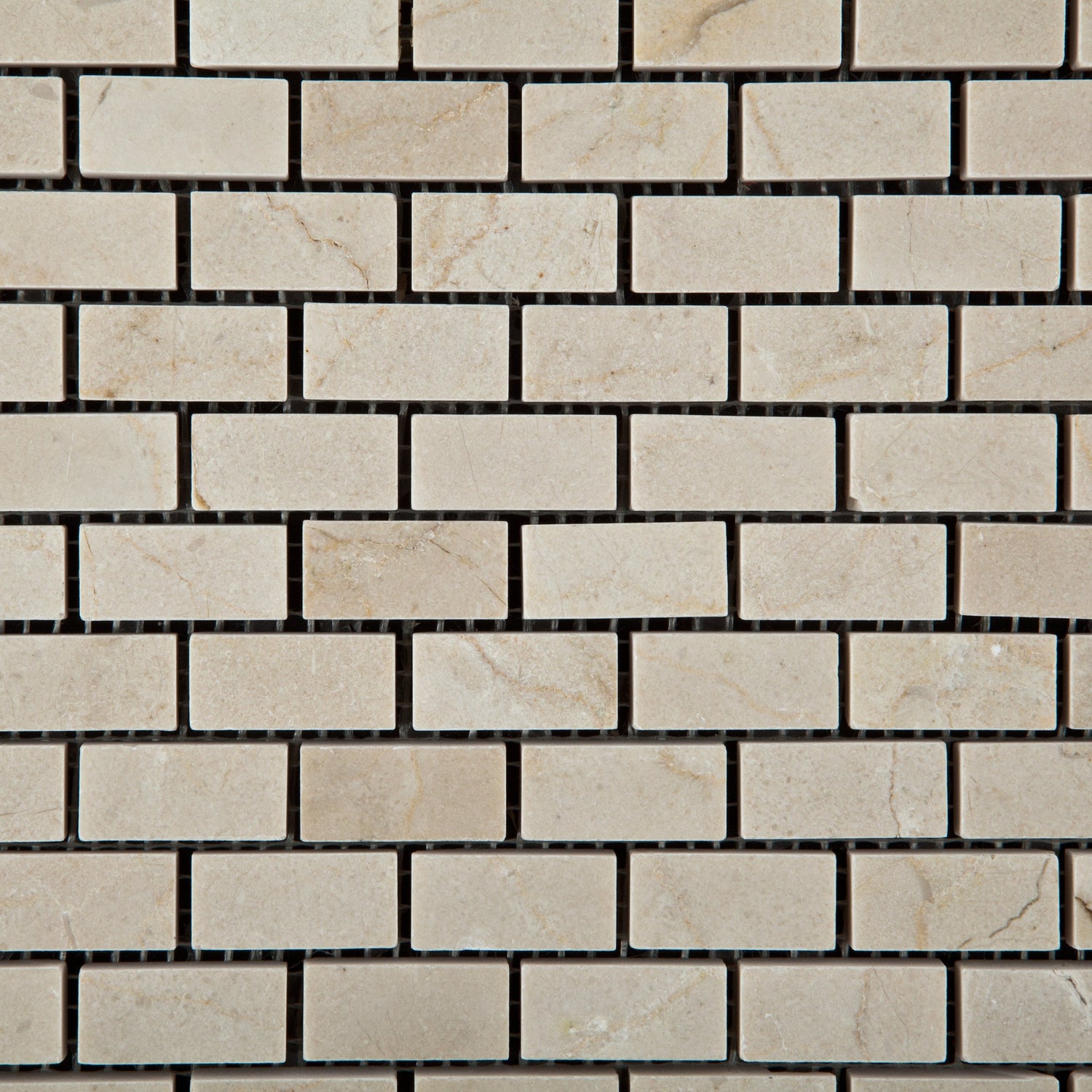 Crema Marfil Marble Polished Baby Brick Mosaic Tile