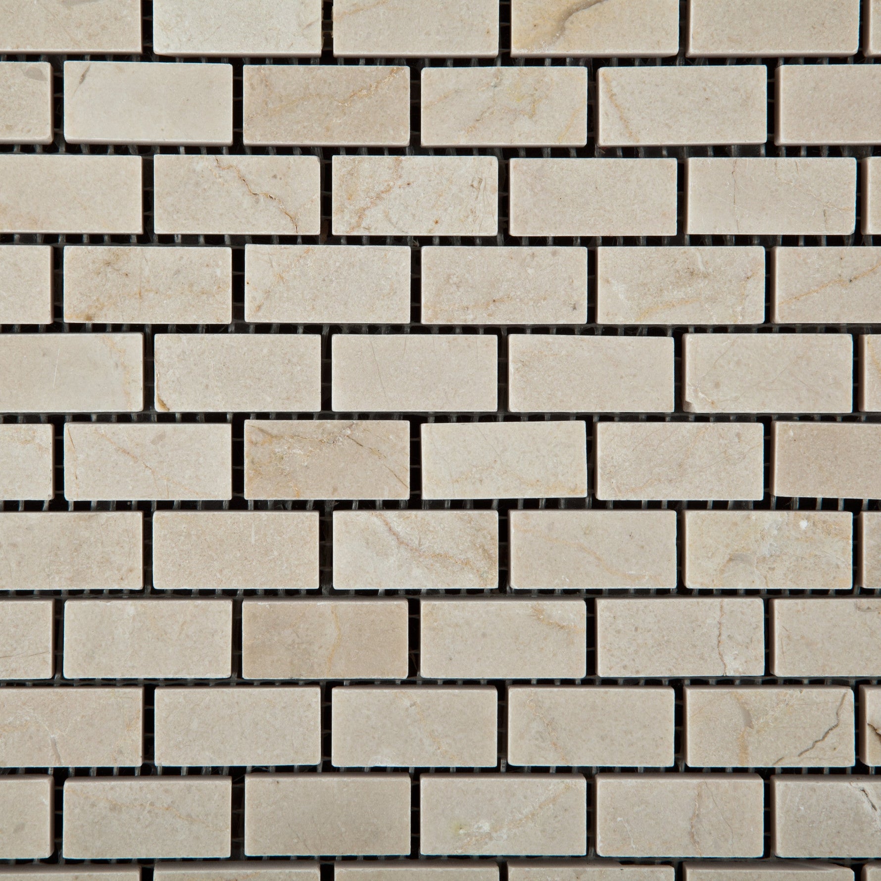 Crema Marfil Marble Polished Baby Brick Mosaic Tile