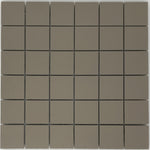 2 X 2 Light Brown Matte Porcelain Mosaic Tile