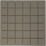 2 X 2 Light Brown Matte Porcelain Mosaic Tile