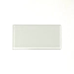 3 X 6 White Glass Subway Tile - Rainbow Series