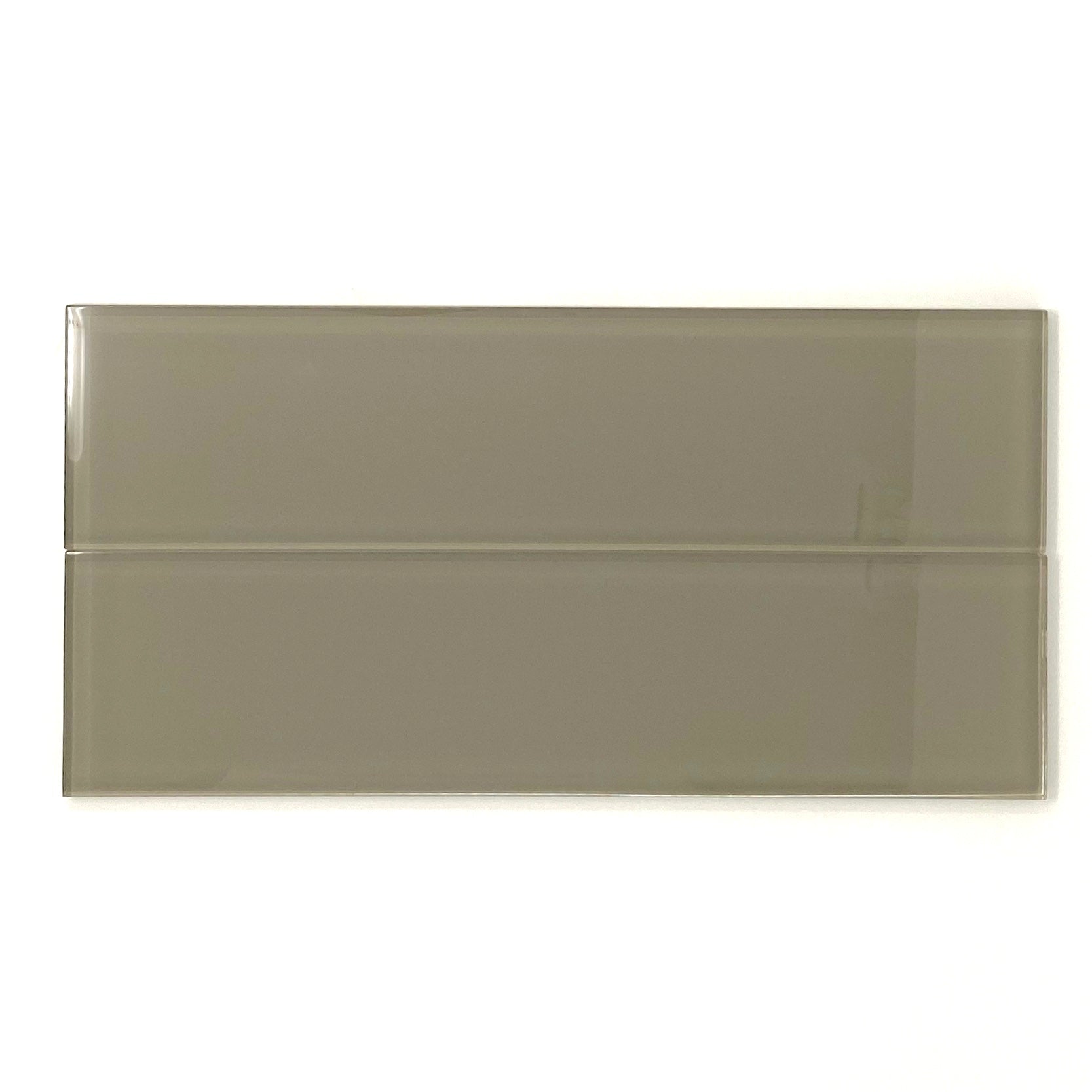 3 X 6 Taupe Glass Subway Tile - Rainbow Series