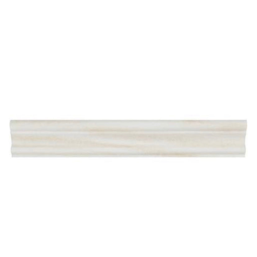 Premium White Onyx Polished 2 X 12 Milano Molding Trim