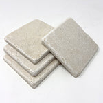 Crema Marfil Marble Handmade Coasters