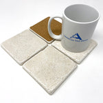 Crema Marfil Marble Handmade Coasters