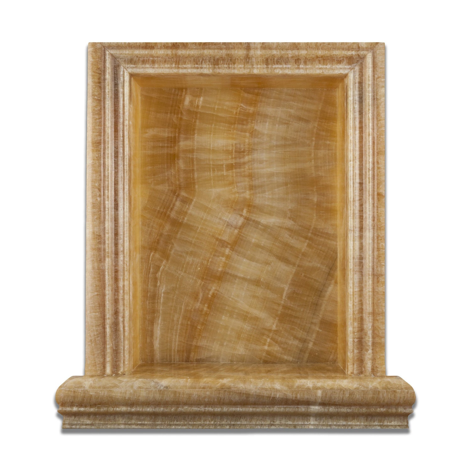 Honey Onyx Hand-Made Custom Shampoo Niche / Shelf - LARGE - Polished