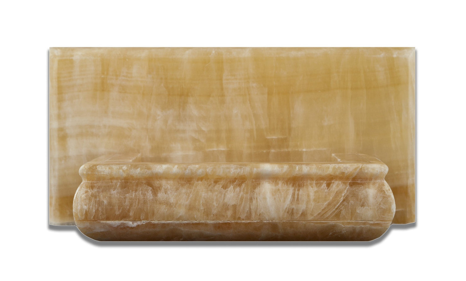 Honey Onyx Hand-Made Custom Soap Holder - Soap Dish - Polished