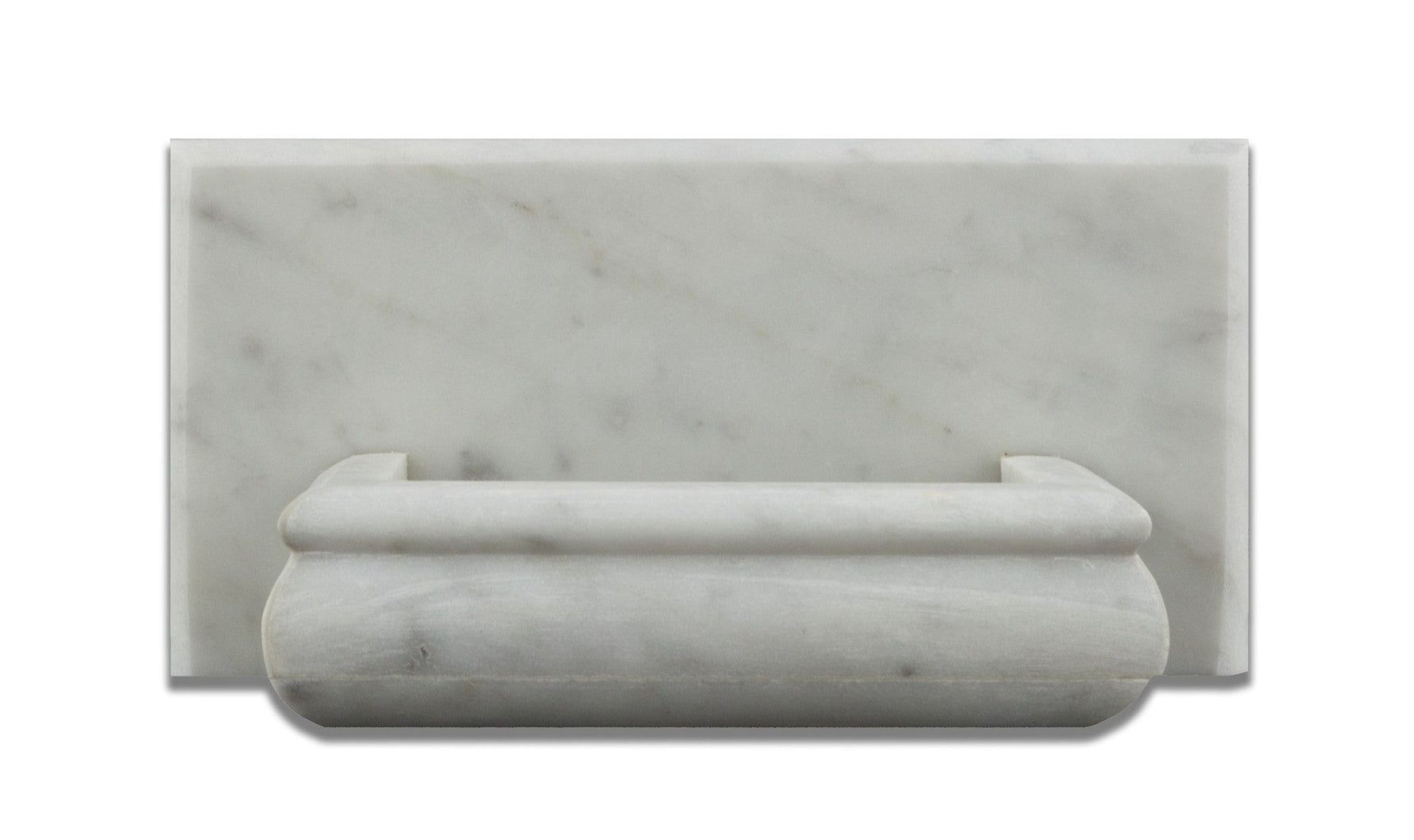 Carrara White Marble Hand-Made Custom Soap Holder - Soap Dish - Polished