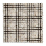 5/8 X 5/8 Ivory Travertine Tumbled Mosaic Tile-Travertine Mosaic-American Tile Depot