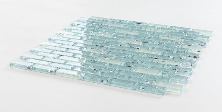 Iceberg Ocean Stack Linear Glass Mosaic Wall Tile-Glass Mosaic-American Tile Depot