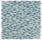 Iceberg Royal Blue Glass Mosaic Wall Tile-Mixed Mosaic-American Tile Depot