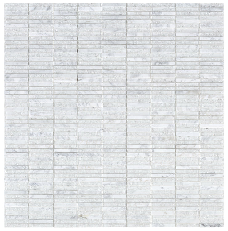 5/8 x 4 Iceberg Band Linear Mosaic Wall Tile-Mixed Mosaic-American Tile Depot