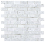 1 x 2 Iceberg Brick Mosaic Wall Tile