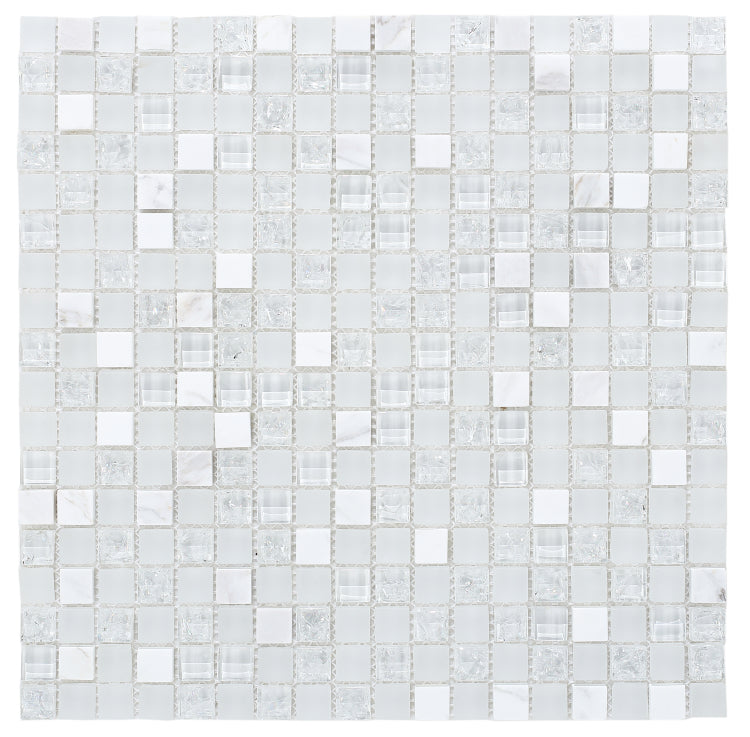 Iceberg Grey Mini Square Mosaic Wall Tile-Mixed Mosaic-American Tile Depot