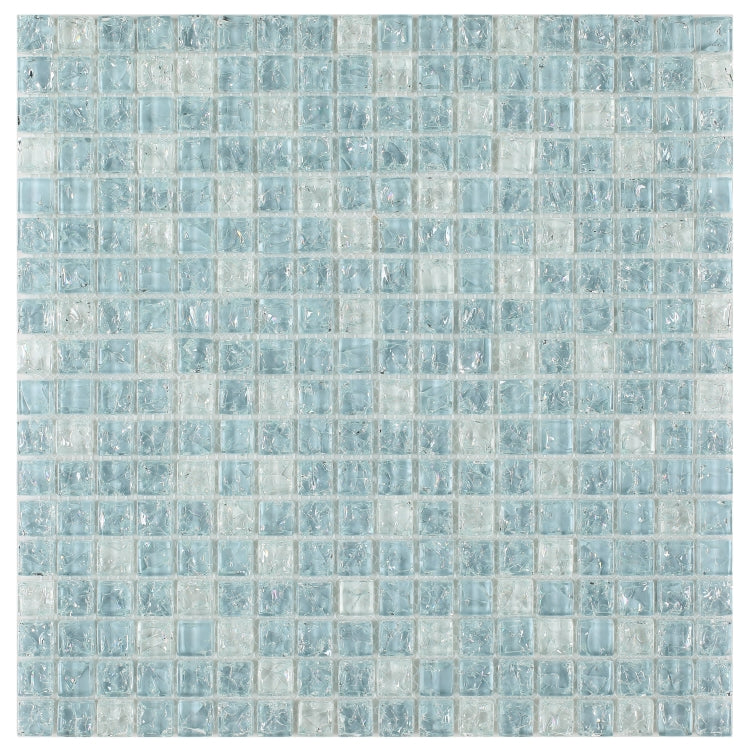 5/8 x 5/8 Iceberg Ocean Mini Square Glass Mosaic Wall Tile-Glass Mosaic-American Tile Depot