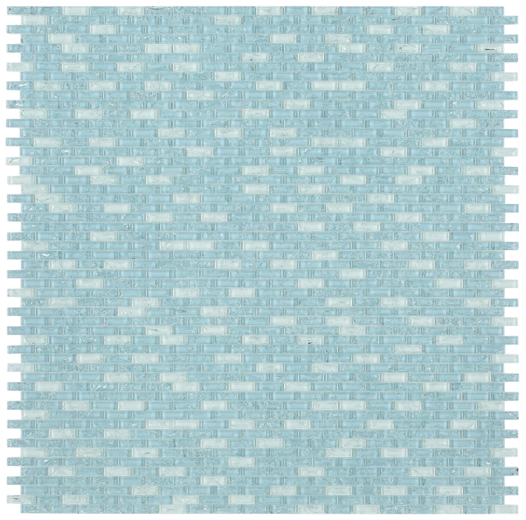 Iceberg Ocean Stack Linear Glass Mosaic Wall Tile-Glass Mosaic-American Tile Depot