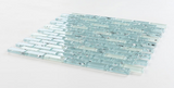 Iceberg Ocean Stack Linear Glass Mosaic Wall Tile