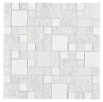 Iceberg Pure Square Glass Mosaic Wall Tile-Mixed Mosaic-American Tile Depot