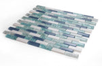 Iceberg Royal Blue Glass Mosaic Wall Tile-Mixed Mosaic-American Tile Depot