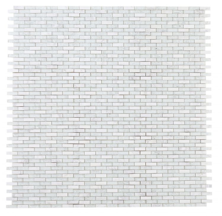 Iceberg Stack Linear Glass Mosaic Wall Tile-Mixed Mosaic-American Tile Depot