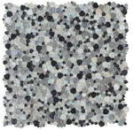 Sample of Preach Inari Grey Pebble Glass Mosaic Wall Tile-Sample-American Tile Depot