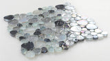 Sample of Preach Inari Grey Pebble Glass Mosaic Wall Tile-Sample-American Tile Depot