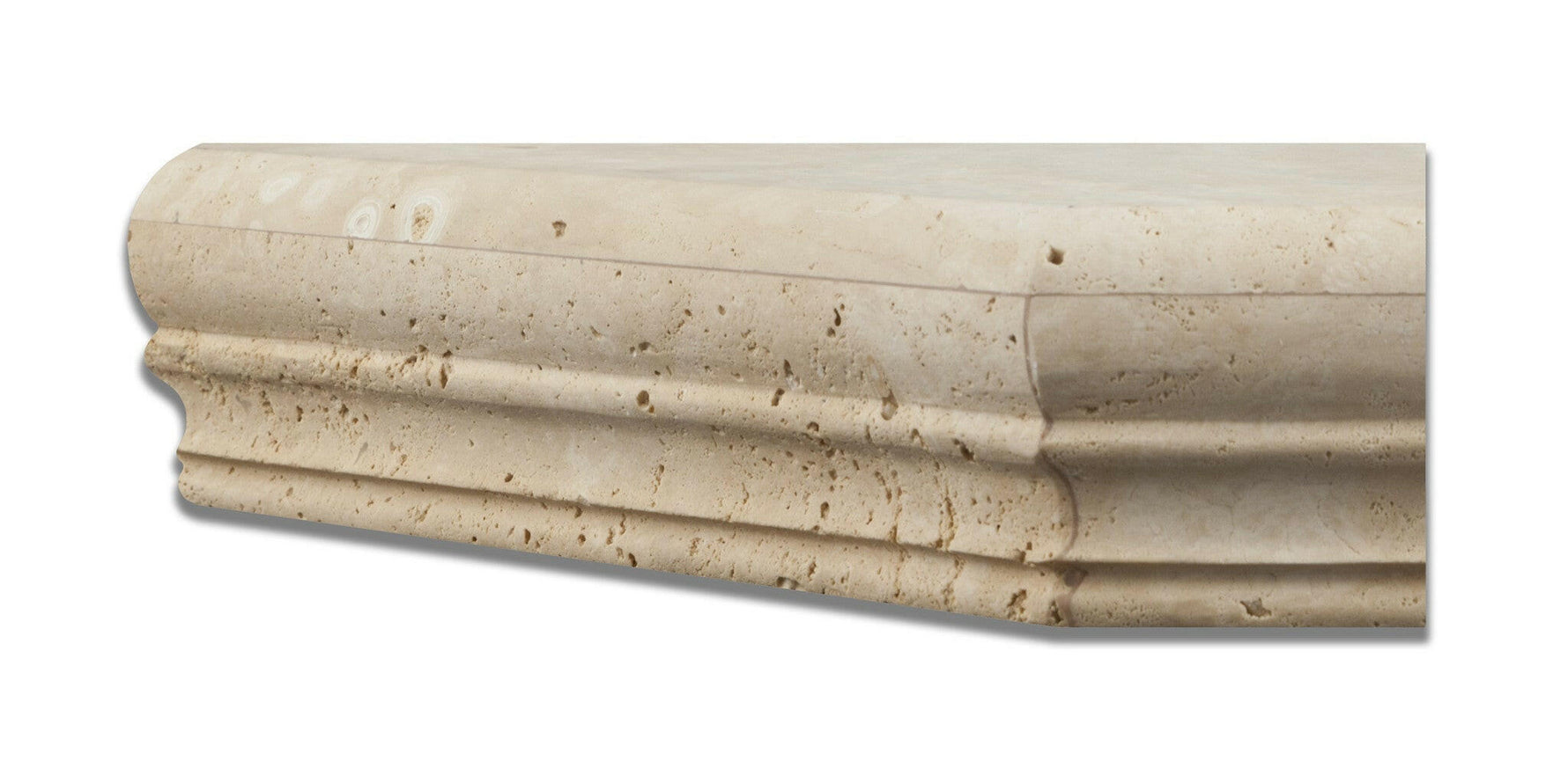 Ivory Travertine Hand-Made Custom Shower Corner Shelf - Honed-Accessories-American Tile Depot