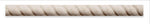 Ivory Travertine Honed 1 X 12 Rope Liner-Travertine Molding/Trim-American Tile Depot