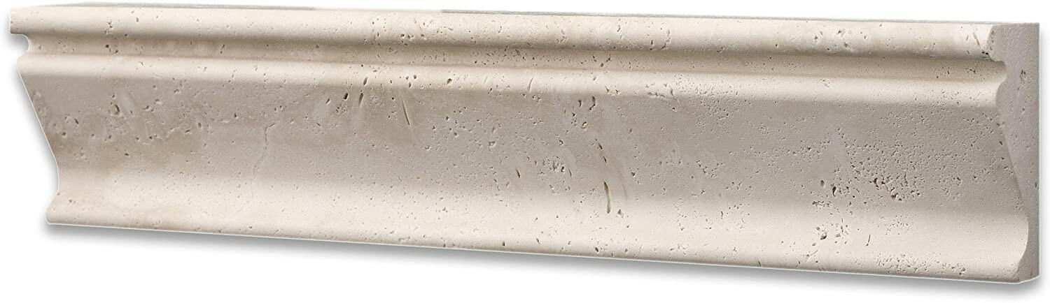 Ivory Travertine Honed Crown - Mercer Molding Trim-Travertine Molding/Trim-American Tile Depot