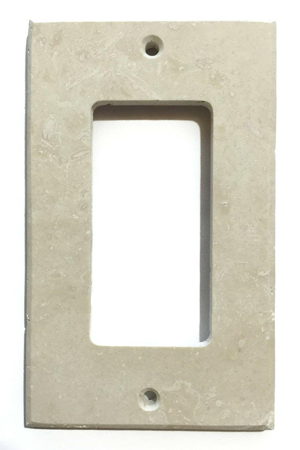 Ivory Travertine Single Rocker Switch Wall Plate / Switch Plate / Cover - Honed-Travertine Wall/Switch Plate-American Tile Depot