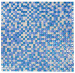 1 x 1 Aquarius Beach Square Glass Mosaic Tile-Glass Mosaic-American Tile Depot